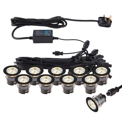 Luminosa Lighting Luminosa Ikonpro Cct Led Outdoor Recessed Guide Clear 3000/4000K Ip67 from B&Q