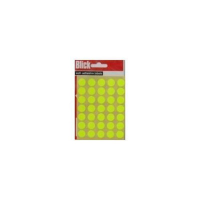 Blickle Blick Rs00475 13mm Fluo Label BagYellow from B&Q