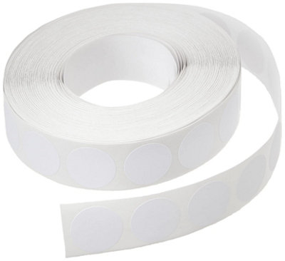 Blickle Blick LabelsWhiteSelf Adhesive Stickers Dispenser PackColoured DotCircles19mm1400 LabelsHomeOfficeFamily, from B&Q