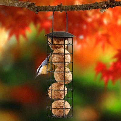 Garden Gear Happy Beaks Wild Bird Feeder Hanging Suet Fatball Food Feeder For Garden Outdoor Birds (Holds Five) from B&Q