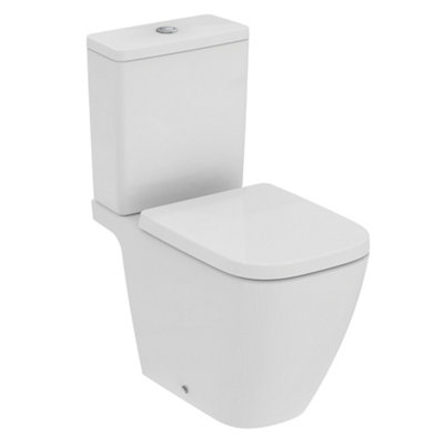 Ideal Standard I.life B White Rimless Round Close-Coupled Toilet Set With Soft Close Seat from B&Q