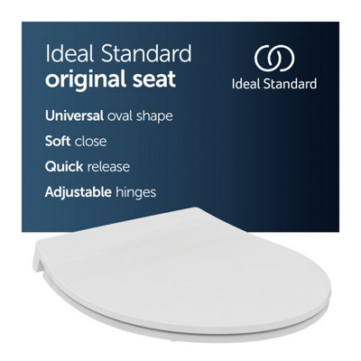 Ideal Standard Tirso Universal Toilet SeatWhite (365X425X50 mm) from B&Q