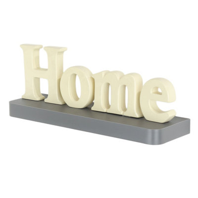 Core Products 80Cm Trent Narrow Floating Shelf KitMatt Grey Wall Display from B&Q
