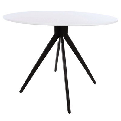 Core Products Round Dining TableBlack Pedestal Leg FramesH75.0Cm X W100.0Cm X D100.0Cm from B&Q