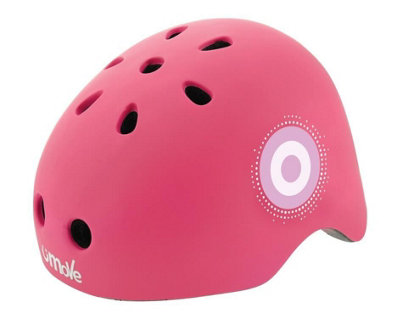 MV Sports U-Move Neon Ramp Kids Safety Helmet 48-52Cm Pink from B&Q