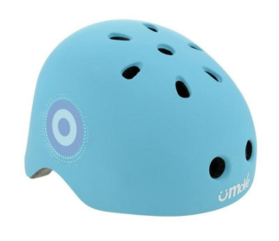 MV Sports U-Move Neon Ramp Kids Bike Safety Helmet 48-52Cm Blue from B&Q