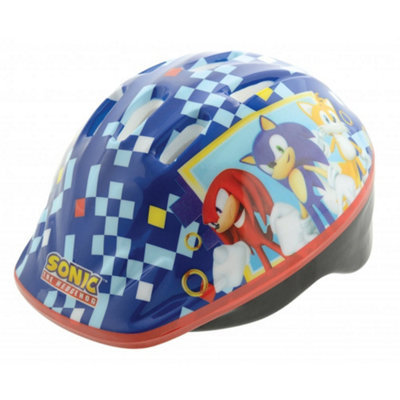 MV Sports Sonic The Hedgehog Officially Licensed Kids Bicycle Skateboard Bike Safety Helmet from B&Q