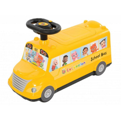 MV Sports Cocomelon School Bus Ride On Toy from B&Q