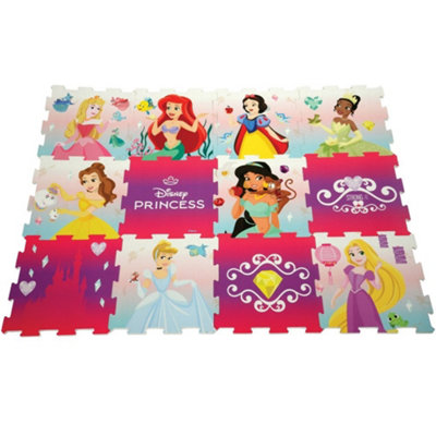 Disney Princess Foam Play Mat Soft Tiles For Baby Toddler Floor Interlocking 12 Piece Matting  Indoor Or Outdoor from B&Q