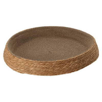 Jack Stonehouse Natural Woven Wicker Pet 60Cm Bed Nest Round Donut Cat Dog Kitten Puppy Cotton Cosy Sleeping from B&Q