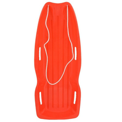 Jack Stonehouse Large Snow Sledge For Adults Or Kids Heavy Duty Childrens Toboggan With Rope Sled Play Ice Red 120Cm from B&Q