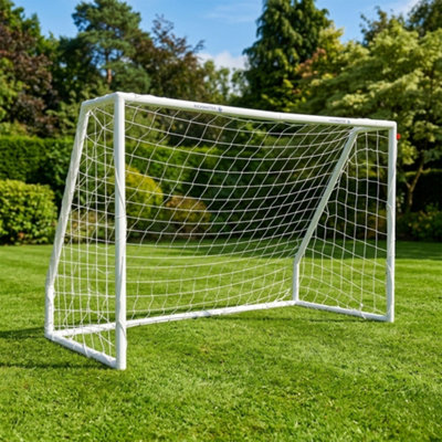 Jack Stonehouse Kickmaster 6Ft X 4Ft Deluxe 67mm Thick Football Goal Upvc Kids Garden Target Net Soccer Posts Garden Or Park from B&Q