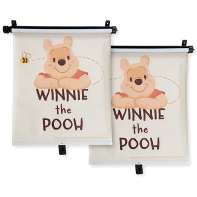 Jack Stonehouse Winnie The Pooh Disney 2X Officially Licensed Roller Blind Car Window Shade Set Kids Sun Shade Uv ProtectionFits Most Vehicles from B&Q