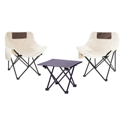 B&Q -  Jsh 3 Piece Folding Camping Set 2X Chairs & Table Outdoor Bbq Picnic Festivals Garden Party