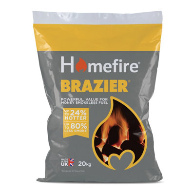Brazier Multi Purpose Smokeless Fuel 20Kg 20 kg (Pack of 1), Black - Image 7