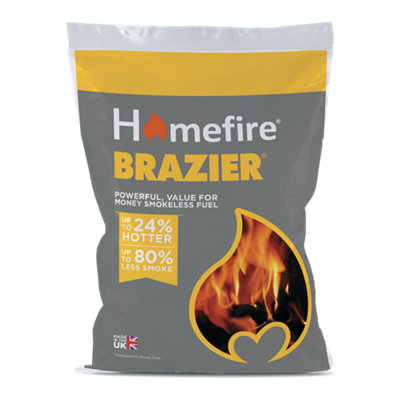Homefire Brazier Smokeless Coal 20Kg (2 X 10Kg Packs) from B&Q