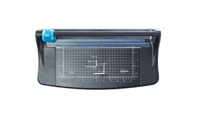 Avery Lightweight A4 Paper TrimmerPhoto And Paper Cutter5-Sheet CapacitySelf-Sharpening BladeBlack & Teal (Tr002) from B&Q
