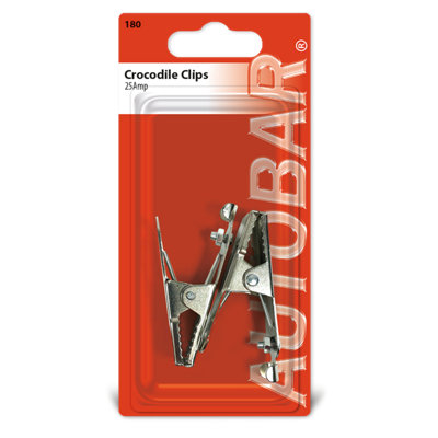 180 Multi Purpose Crocodile Clips Pair 25 Amp Electrical Replacement By Auto Bar - Image 6