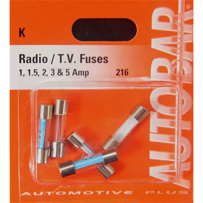 Autobar Assorted Radio TV Fuses Automotive Electrical Circuit Protection Pack - Image 6