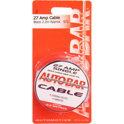 Autobar 571 27 Amp Cable 2.2M Black Multi Purpose Electrical Wire Automotive - Image 12