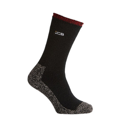Jcb Men's Thermal Heavy-Duty Winter SocksUk 9 -12Black from B&Q
