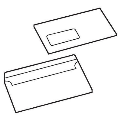 5 Star Value Envelopes Wallet Press Seal Window 90Gsm Dl White from B&Q