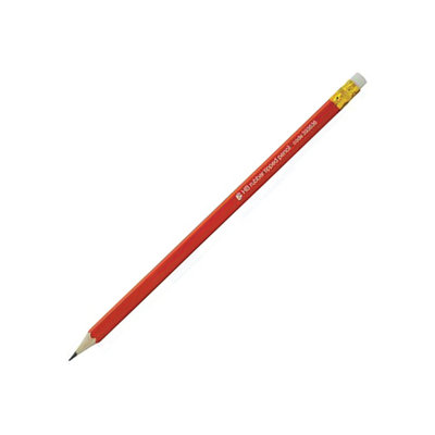 Pencil with Eraser HB Red Barrel Pack of 12 393636 FS393636 - Image 3