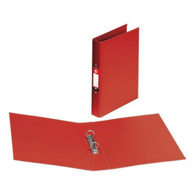 Fivestar 5 Star Office Ring Binder 2 O-Ring Size 25mm Polypropylene A4 Red Pack 10 from B&Q
