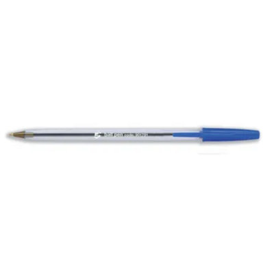 Fivestar 5 Star Clear Ball Pen Medium 1.0mm Tip 0.3mm Line Blue Pack Of 50 from B&Q