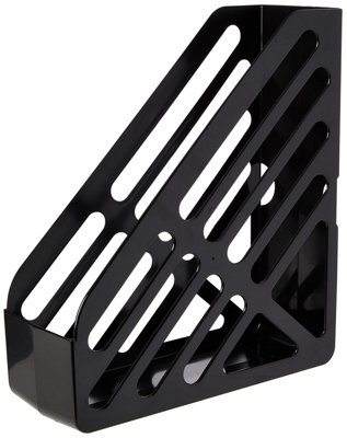 Fivestar 5 Star Magazine Rack File Foolscap Black from B&Q