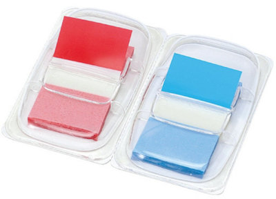 Fivestar 5 Star 25mm Index FlagsRed/blue (Pack Of 2) from B&Q