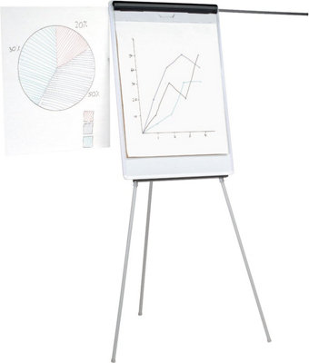 Fivestar 5 Star Easel Drywipe Magnetic With Pen Tray And Extension Arms Capacity A1 Grey Ref 8102472 from B&Q