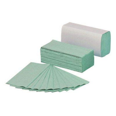 Fivestar 5 Star Hand Towels Z-Fold 250 Towels Per Sleeve Green Pack 12 Sleeves from B&Q