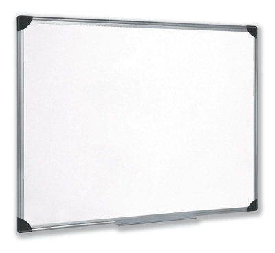 Fivestar 5 Star Whiteboard Drywipe Magnetic With Pen Tray And Aluminium Trim W900Xh600mm from B&Q