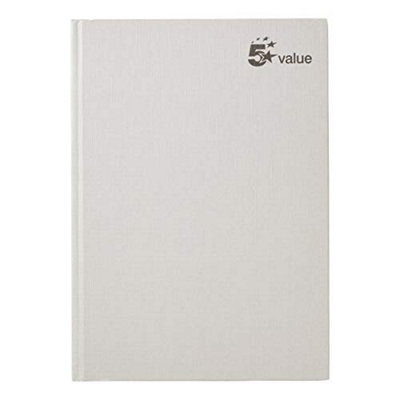 Fivestar 5 Star Value Casebound Notebook 70Gsm Ruled 192Pp A4 Pack Of 5 from B&Q