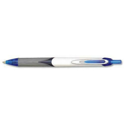 Accessotech 12 Retractable Blue Gel Rollerball Pens 0.7mm Easygel Smooth Writing Office School Pack from B&Q