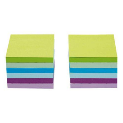 Fivestar 5 Star Office 940562 76 X 76 mm Re-Move Sticky NoteNeon (Pack Of 12) from B&Q