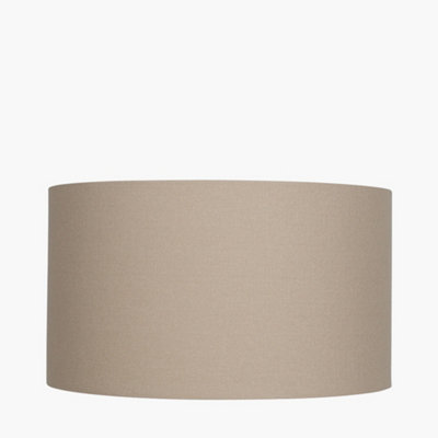Pacific Lifestyle 40Cm Taupe Table Lampshade Drum Cream Floor Lamp Shade from B&Q
