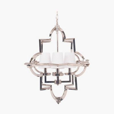 Pacific Lifestyle Zanetta Nickel Metal Four Shade Pendant from B&Q
