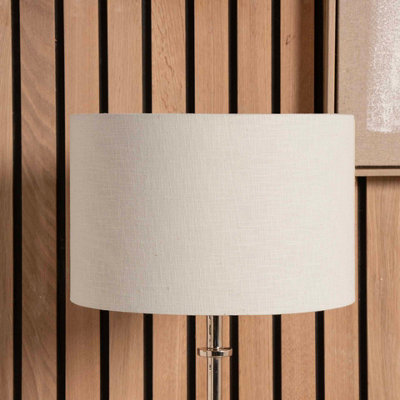Pacific Lifestyle 50Cm Cream Linen Drum Lamp Shade For Table And Floor Lamps from B&Q