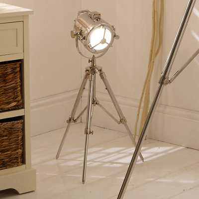 B&Q -  Marine Nickel Searchlight Table Lamp