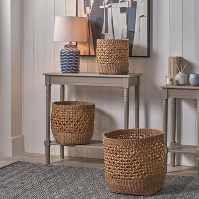 Pacific Lifestyle Natural Seagrass Storage Baskets  Nesting Set from B&Q