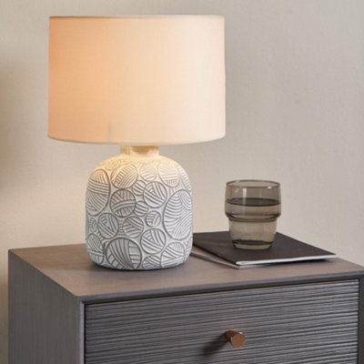 Pagazzi Lighting Pagazzi Gloria Natural Ceramic Table Lamp from B&Q