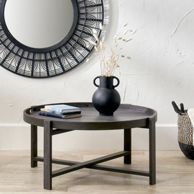 Pacific Lifestyle Marmara Dark Grey Oak Veneer Coffee Table