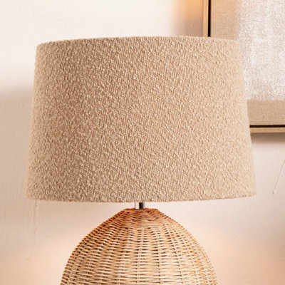 Pacific Lifestyle Taupe Boucle Tapered Lampshade from B&Q