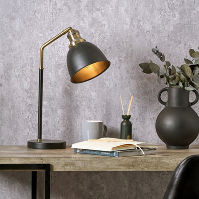 Pacific Lifestyle And Task Table Lamp Black/Gold