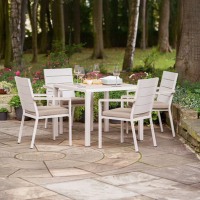 Pacific Lifestyle Aruba Outdoor 4 Seater Dining Set from B&Q