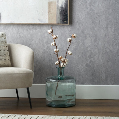 Pacific Lifestyle Clear Recycled Glass Bottle Vase from B&Q