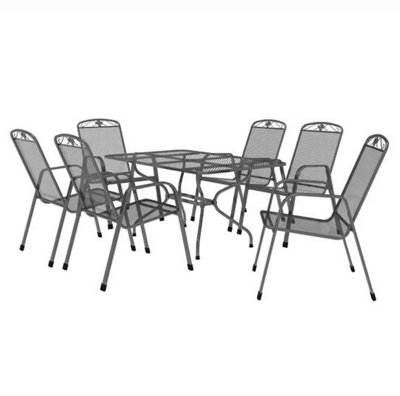 Pacific Lifestyle Savoy Outdoor Dining Set For 6 Metal Table And Chairs from B&Q