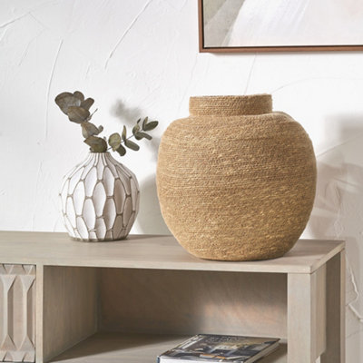 Pacific Lifestyle Natural Woven Seagrass Storage Basket from B&Q